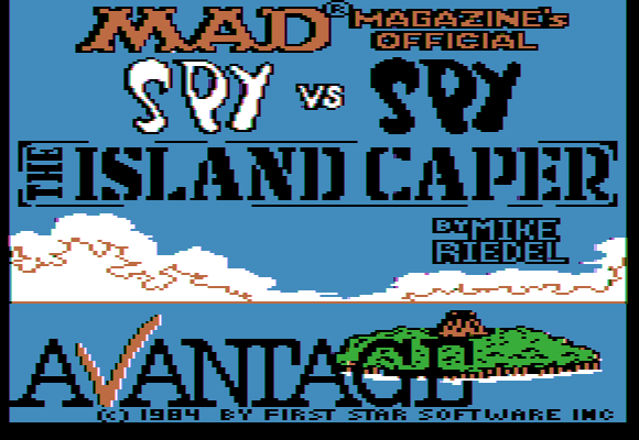 Spy vs. Spy: The Island Caper (Apple II) screenshot: Title screen.