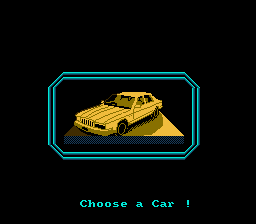 Hollywood Squares (NES) screenshot: Now pick the car to try it in.