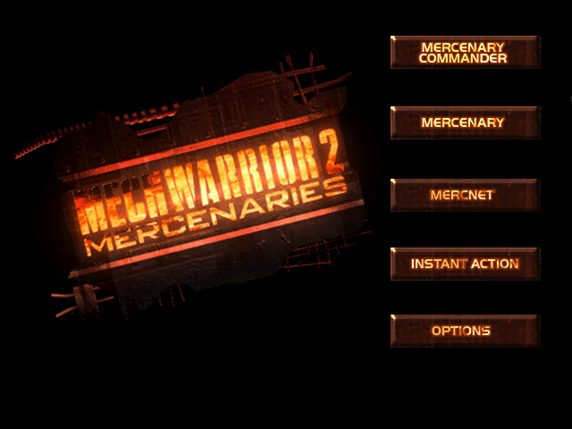 MechWarrior 2: Mercenaries (DOS) screenshot: Title Screen