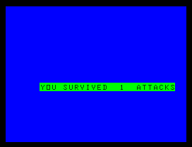 Cassette 50 (Dragon 32/64) screenshot: I survived!