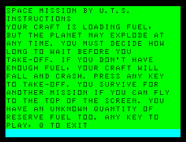 Cassette 50 (Dragon 32/64) screenshot: I used to make this kind of games when I was twelve, too