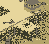 Urban Strike (Game Boy) screenshot: Oil Rig Heli-Pad