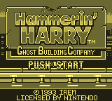 Hammerin' Harry: Ghost Building Company (Game Boy) screenshot: Title