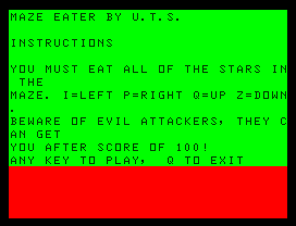 Cassette 50 (Dragon 32/64) screenshot: Sounds nice, a Pac-man clone