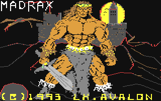 Madrax (Commodore 64) screenshot: Title screen