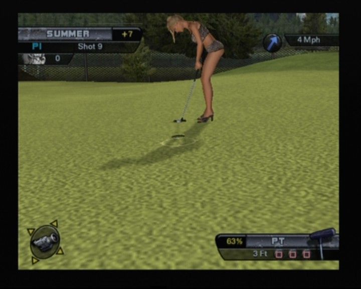 Outlaw Golf 2 (PlayStation 2) screenshot: Better not miss this, nine bad shots was embarrassing enough