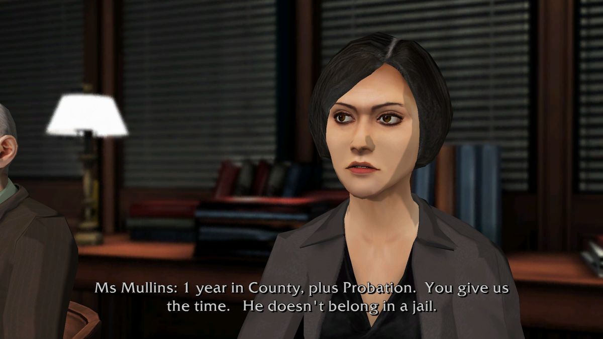 Law & Order: Legacies (Windows) screenshot: Episode 1 - Discussing the plea bargain