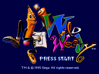 Wild Woody (SEGA CD) screenshot: Title screen