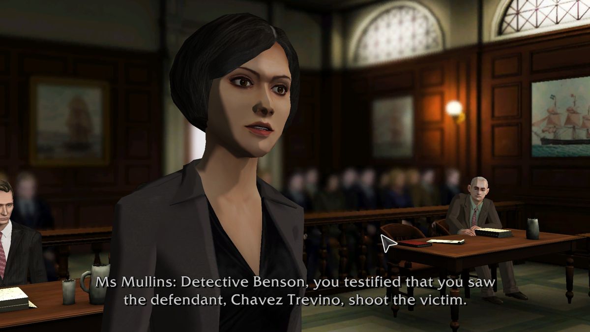 Law & Order: Legacies (Windows) screenshot: Episode 1 - Mullins is the defense attorney and your opposition in this trial