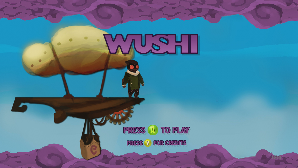 Wushi (Xbox 360) screenshot: Main menu (Trial version)