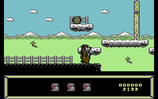 Yogi's Great Escape (Commodore 64) screenshot: Let's escape.