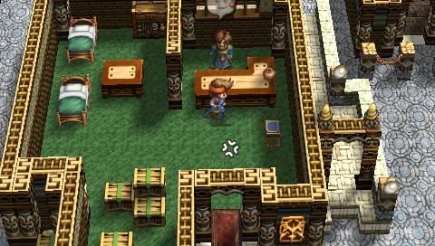 The Legend of Heroes: A Tear of Vermillion (PSP) screenshot: Adventures guild in Phildin city