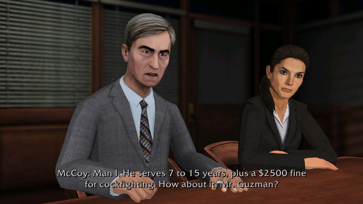Law & Order: Legacies (Windows) screenshot: Episode 2 - Suggesting a manslaughter plea
