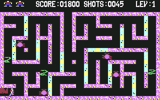 Lady Tut (Commodore 64) screenshot: Open Sesame!