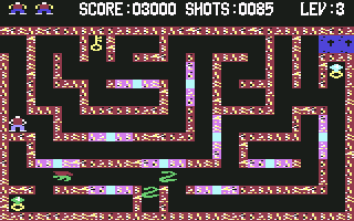 Lady Tut (Commodore 64) screenshot: Level 3