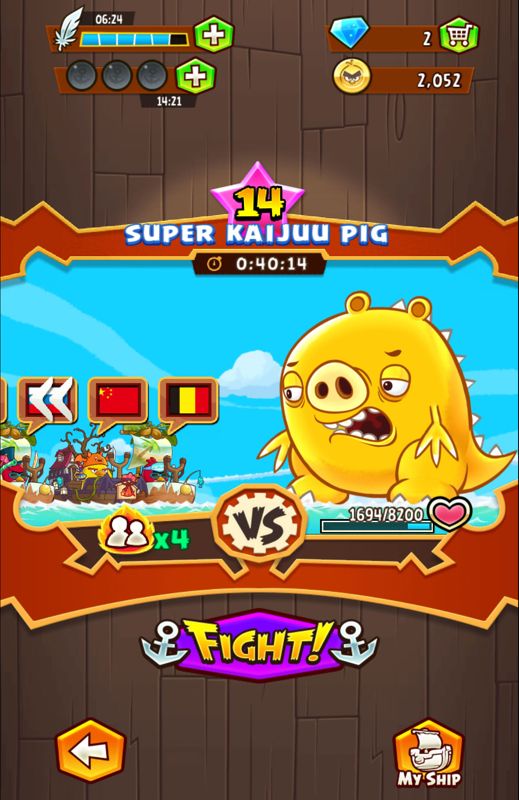 Screenshot Of Angry Birds: Fight! (Android, 2015) - MobyGames