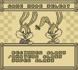 Tiny Toon Adventures: Wacky Sports (Game Boy) screenshot: Game Mode Select