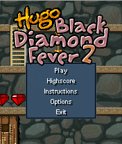 Hugo: Black Diamond Fever 2 (J2ME) screenshot: Main game screen