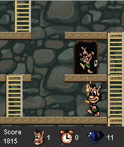 Hugo: Black Diamond Fever 2 (J2ME) screenshot: Kiku has been freed.