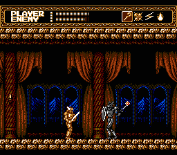 Sword Master (NES) screenshot: Another powerful knight adversary