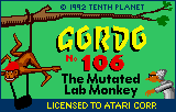 Gordo 106 (Lynx) screenshot: Title screen