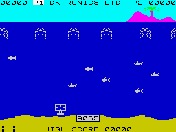 Jawz (ZX Spectrum) screenshot: Starting the game.