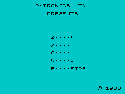 Jawz (ZX Spectrum) screenshot: Controls