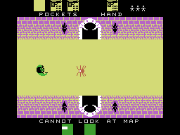 Alcazar: The Forgotten Fortress (ColecoVision) screenshot: Kill the spider.