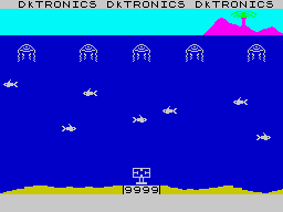 Jawz (ZX Spectrum) screenshot: Loading Screen (dk'tronics).