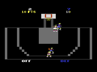 Double Dunk (Atari 2600) screenshot: Ready to play