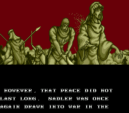 Exile (Genesis) screenshot: The terrible war...