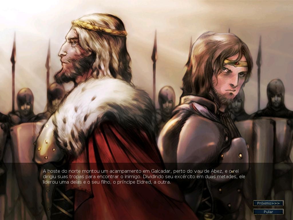 The Battle for Wesnoth (Linux) screenshot: Campaign intro
