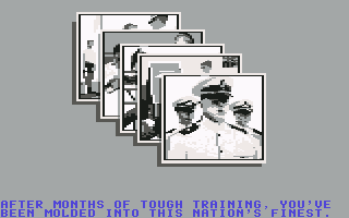 F-14 Tomcat (Commodore 64) screenshot: We've completed the training
