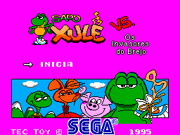 Sapo Xulé vs. Os Invasores do Brejo (SEGA Master System) screenshot: Title screen