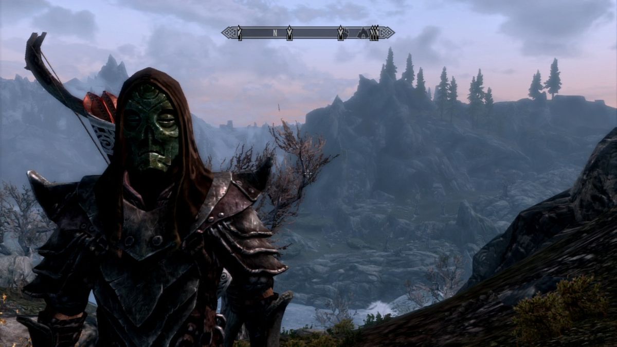 The Elder Scrolls V: Skyrim (PlayStation 3) screenshot: Using a special mask that increases some of your combat attributes