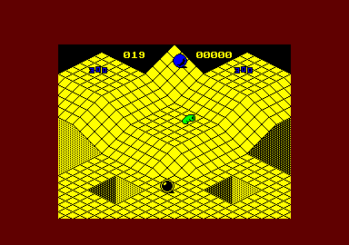 Marble Madness Deluxe Edition (Amstrad CPC) screenshot: The first level