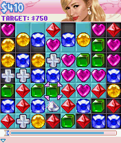 Paris Hilton's Diamond Quest (J2ME) screenshot: The Cameo gem appears.