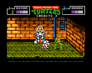 Teenage Mutant Ninja Turtles (Amiga) screenshot: Baxter Stockman
