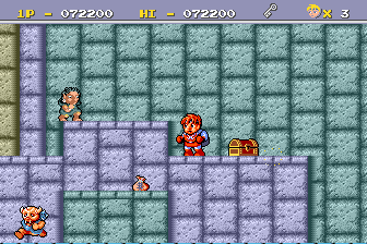 Legend of Hero Tonma (TurboGrafx-16) screenshot: The statue