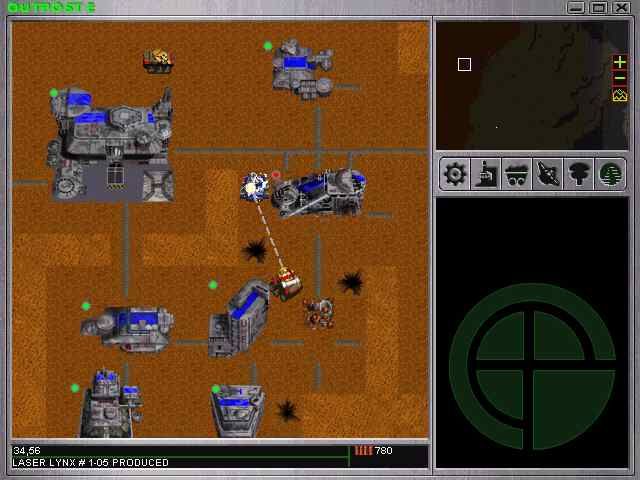 Outpost 2: Divided Destiny (Windows) screenshot: an ingame scene