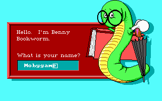 Word Rescue (DOS) screenshot: Character generation