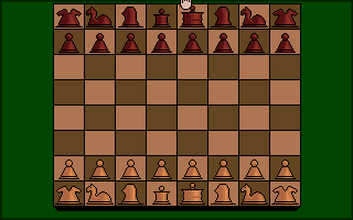 Distant Armies: A Playing History of Chess (Amiga) screenshot: Medieval Chess (shown in 2-Dimensional form) comes much closer to the modern chess game.