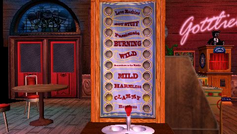 Pinball Hall of Fame: The Gottlieb Collection (PSP) screenshot: Playing Love Meter