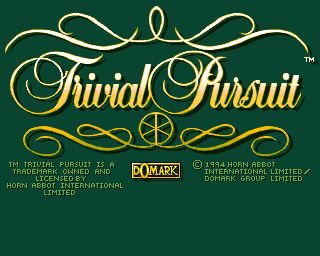 Trivial Pursuit (Amiga CD32) screenshot: title screen