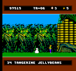 David Crane's A Boy and His Blob: Trouble on Blobolonia (NES) screenshot: That's some huge corn