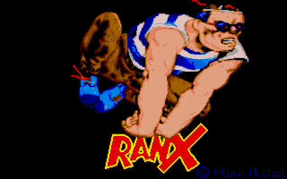 Ranx: The Video Game (Atari ST) screenshot: Title screen