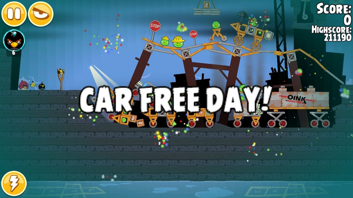 Angry Birds: Seasons (Android) screenshot: Playing Car Free Day