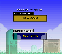 Mario's Super Picross (SNES) screenshot: Starting a new file