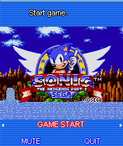 Sonic the Hedgehog Part 2 (J2ME) screenshot: Title screen