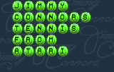 Jimmy Connors' Tennis (Lynx) screenshot: Rolling Ball title screen